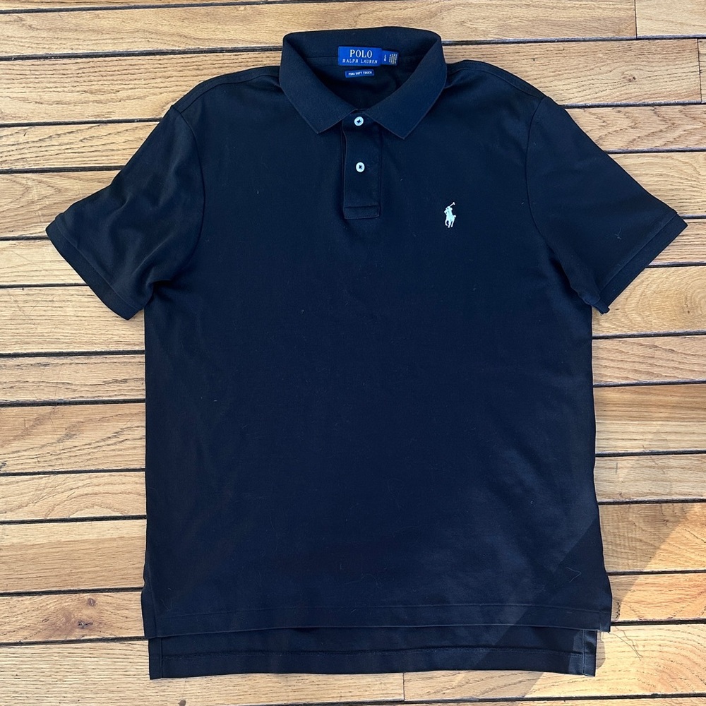 Polo By Ralph Lauren Classic Black Polo Shirt - image 1